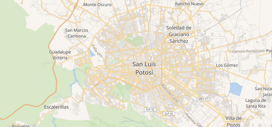 Mapa de cobertura — San Luis Potosí, México